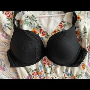 Victoria’s Secret Black Lace Push-Up Bra